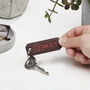 Personalised Colour Pop Leather Keyring, thumbnail 3 of 3