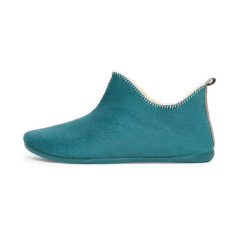 Snugtoes Light Weight Pixie Boot Slippers For Women Turquoise, 2 of 5
