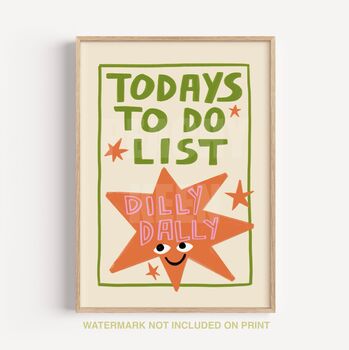 Dilly Dally Star Art Print, 2 of 4