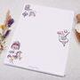 A4 Letter Writing Paper With Pink Wild West Cowgirl, thumbnail 2 of 4