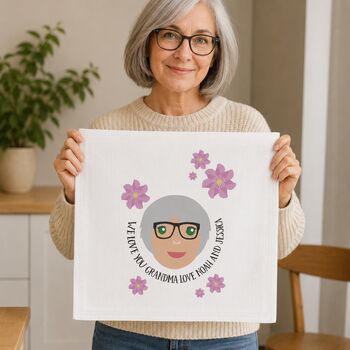 Personalised Handkerchief Pair For Granny Gift, 5 of 12