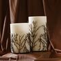 Handmade Brass Branch Embellished Marble Vases – Set Of Two, thumbnail 1 of 2