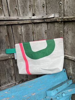 No3 Small Upcycled Versatile Sailcloth Pouch, 6 of 7