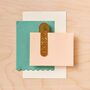 Art Deco Bookmark, Brass Page Marker, thumbnail 2 of 2