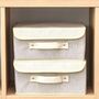 Set Of Four Foldable Storage Baskets With Lids, thumbnail 1 of 5