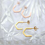 Minimal Geometric Hexagon Hoops, thumbnail 4 of 5