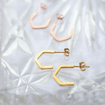 Minimal Geometric Hexagon Hoops, 4 of 5
