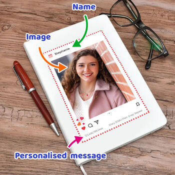 Personalised Social Snapshot Diary A5, 2 of 5