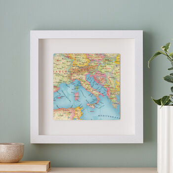 Personalised Italy Map Print Wall Art, 2 of 5