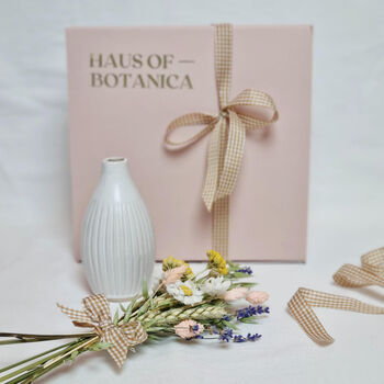 Bud Vase And Dried Flowers Gift Box, 5 of 12