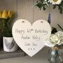 Personalised Birthday Name Heart 50th 60th 70th, thumbnail 4 of 11
