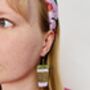 Coffee Cup Glitter Earrings / Caffeine Addict Earrings / Barista Appreciation Gift, thumbnail 5 of 5