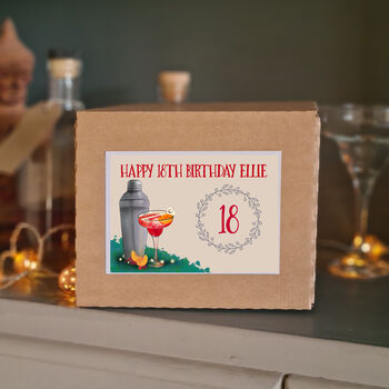 Personalised 18th Birthday Gift Margarita Glass, 5 of 7