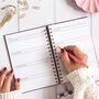 Personalised Luxury 2026 Weekly Diary| Planner| Blush Pink Candy Stripe, thumbnail 2 of 12