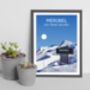 Meribel Three Valleys Ski Resort Art Print, thumbnail 2 of 3