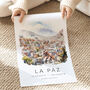 Bolivia Travel Poster Of La Paz, thumbnail 2 of 7