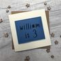 Personalised Felt Birthday Boy Name And Age Card, thumbnail 2 of 2