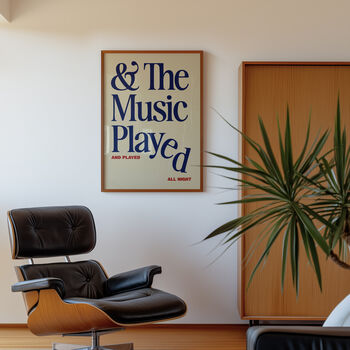 The Music Played Wall Art Print, 6 of 11