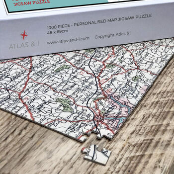 Personalised Vintage Map Puzzle, 2 of 7