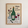 Personalised Retirement Wine Art Print Gift, thumbnail 10 of 12