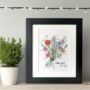 Family Birth Month Flower Print, thumbnail 2 of 6