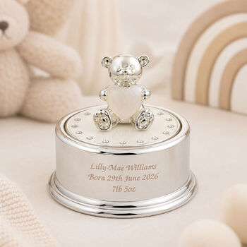 Personalised Teddy Music Box, 2 of 2