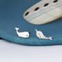 Mismatched Whale And Narwhale Stud Earrings, thumbnail 1 of 9