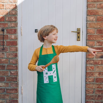 Personalised Christmas Letter Kids Apron, 3 of 7