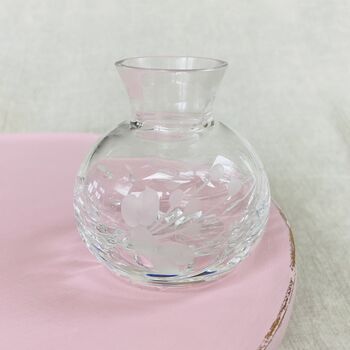Vintage Decorative Cut Glass Crystal Perfume Bottle ~ 28, 2 of 9