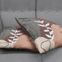 Brown And Green Cushion Cover With Abstract Face, thumbnail 4 of 7