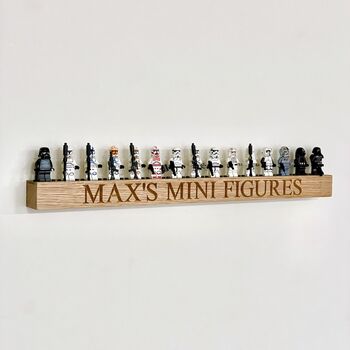 Wooden Minifigure Display Wall Stands, 3 of 9