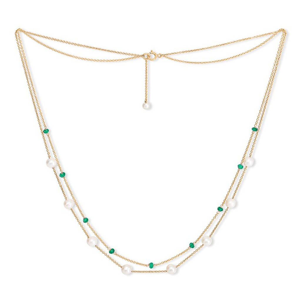Emerald And Pearl Necklace, 1 of 2