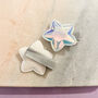 Moonlight Aurora Holographic Star Hair Clips, thumbnail 2 of 2