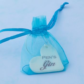 Gin Glass Charm With Name, 5 of 6