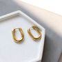 Gilda 90s Inspired Minimal Gold Plated Earrings, thumbnail 1 of 4