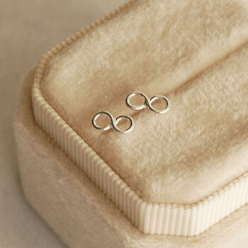 Sterling Silver Infinity Earrings, 3 of 4