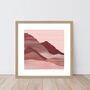 Pink Desert Mountain Landscape Print, thumbnail 4 of 7