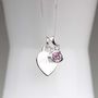 Personalised Children's Heart And Birthstone Necklace, thumbnail 3 of 6
