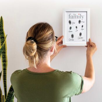 Family Fingerprints Picture Frame Kit, 4 of 11