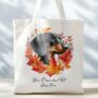 Personalised Dog Autumn Wreath Tote Bags, thumbnail 11 of 12