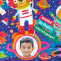 Personalised Space Friends Birthday Jigsaw Puzzle, thumbnail 3 of 9