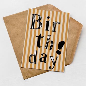 Striped Birthday Card, 2 of 2
