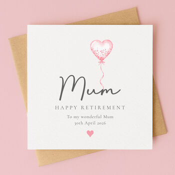 Personalised Balloon Retirement Card For Her, 4 of 7