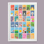 Seaside Alphabet And Counting Poster, thumbnail 1 of 4