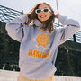 Staycation Women's Slogan Hoodie With Sun Graphic, thumbnail 4 of 4