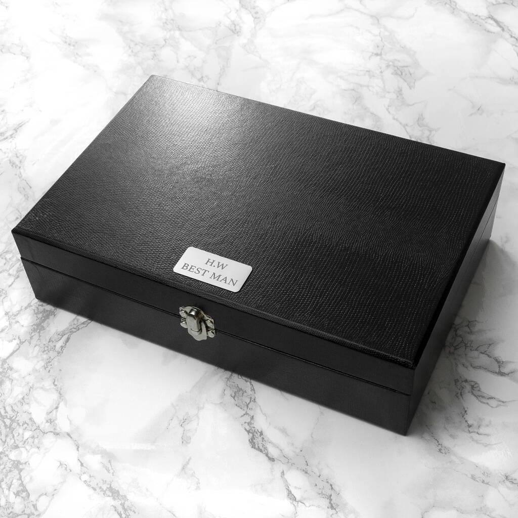 Personalised Watch And Cufflinks Box By JUNGLEY | notonthehighstreet.com