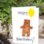Happy Birthday Bear Card, thumbnail 3 of 3