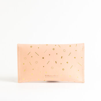 Geometric Gold Foil Pattern Leather Purse, 4 of 7