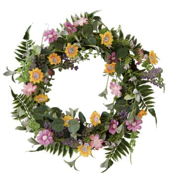 Floral Foliage Spring Wreath, 2 of 3