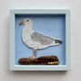 Handmade Framed Seagull Coastal Bird Mosaic Picture, thumbnail 1 of 4